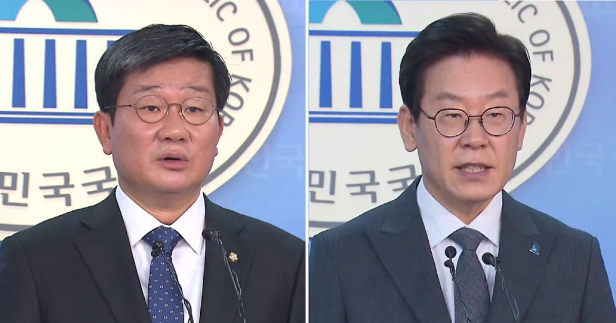 전해철 vs 이재명 고발전..부인 의혹 SNS 논란