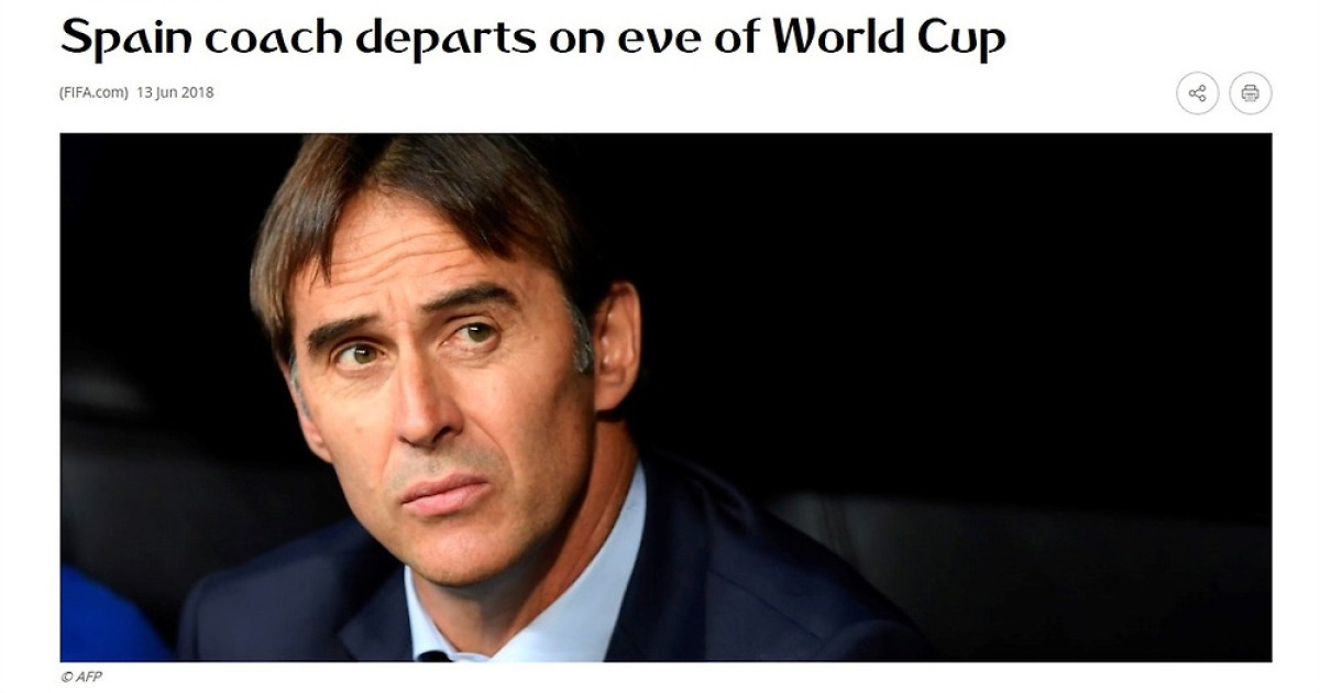 월드컵 직전 감독 바뀐 스페인, 포르투갈전서 실력 보일까
