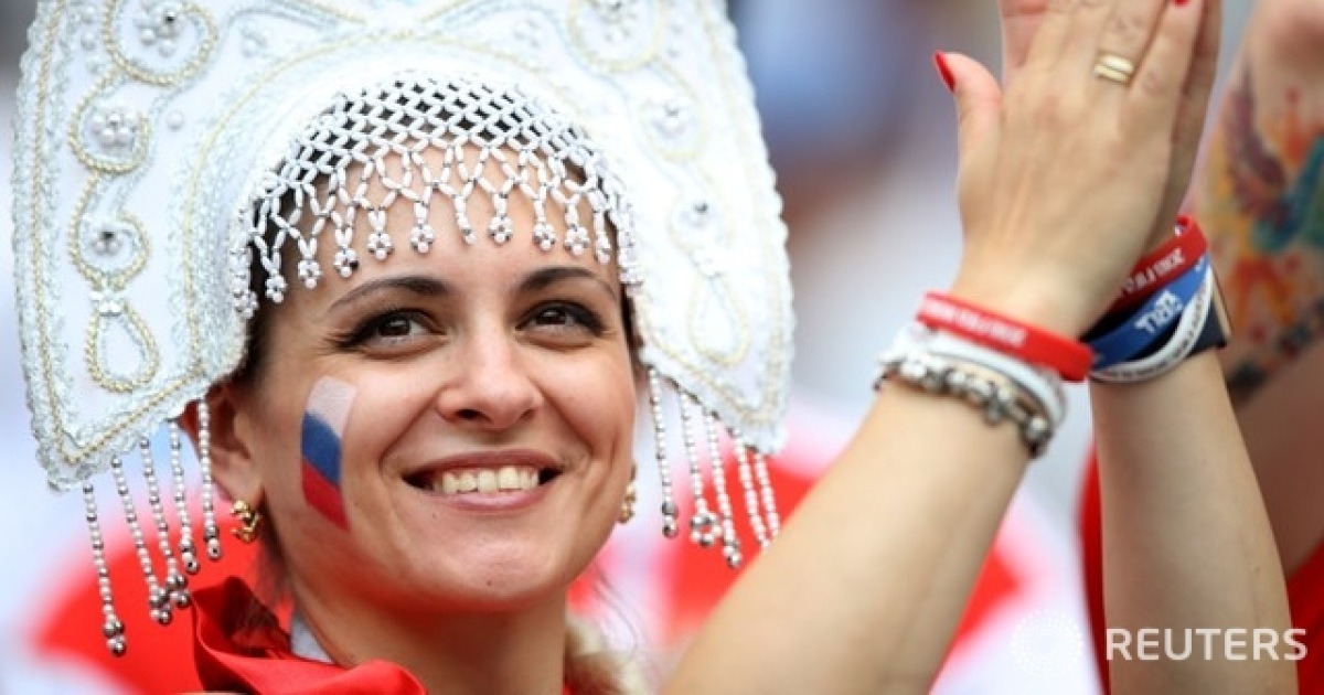 [러시아 월드컵] 러시아의 승리를 염원하는 팬