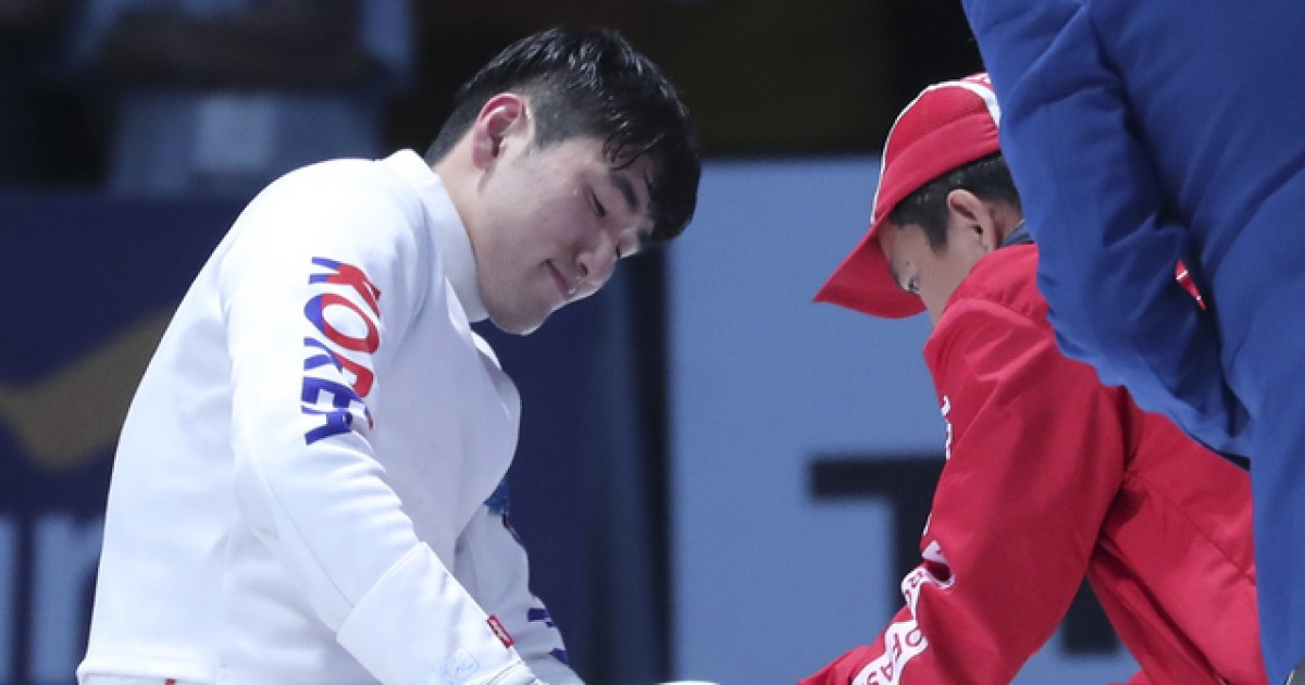고통 호소하는 박상영