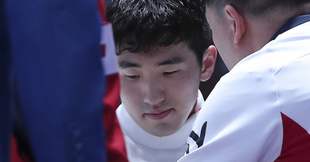 치료받는 박상영