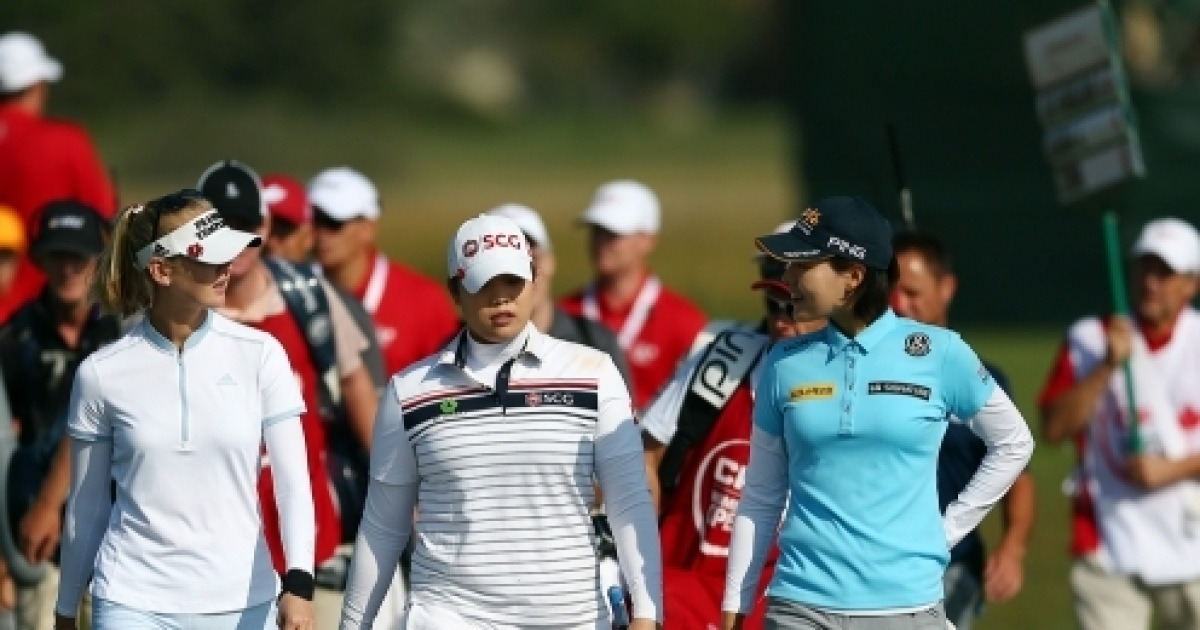 [LPGA] '박성현 라이벌' 주타누간, 캐나다 첫날 8언더파 선두..전인지는 4언더파