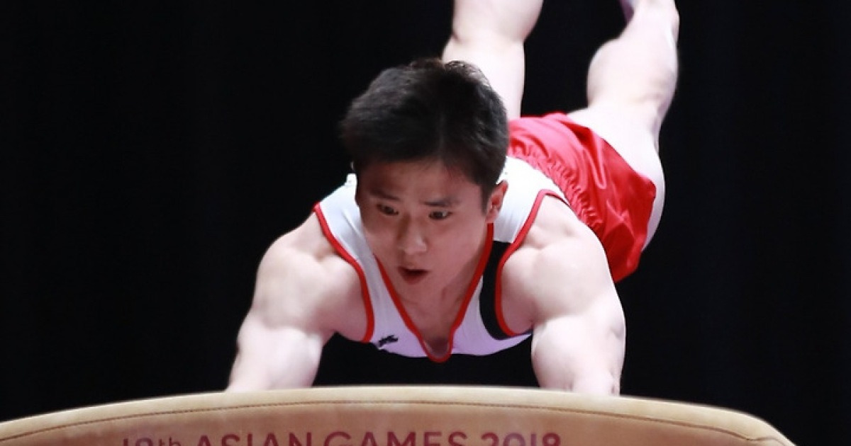 [아시안게임] '양학선 후계자' 김한솔, 뜀틀에서 값진 銀 획득