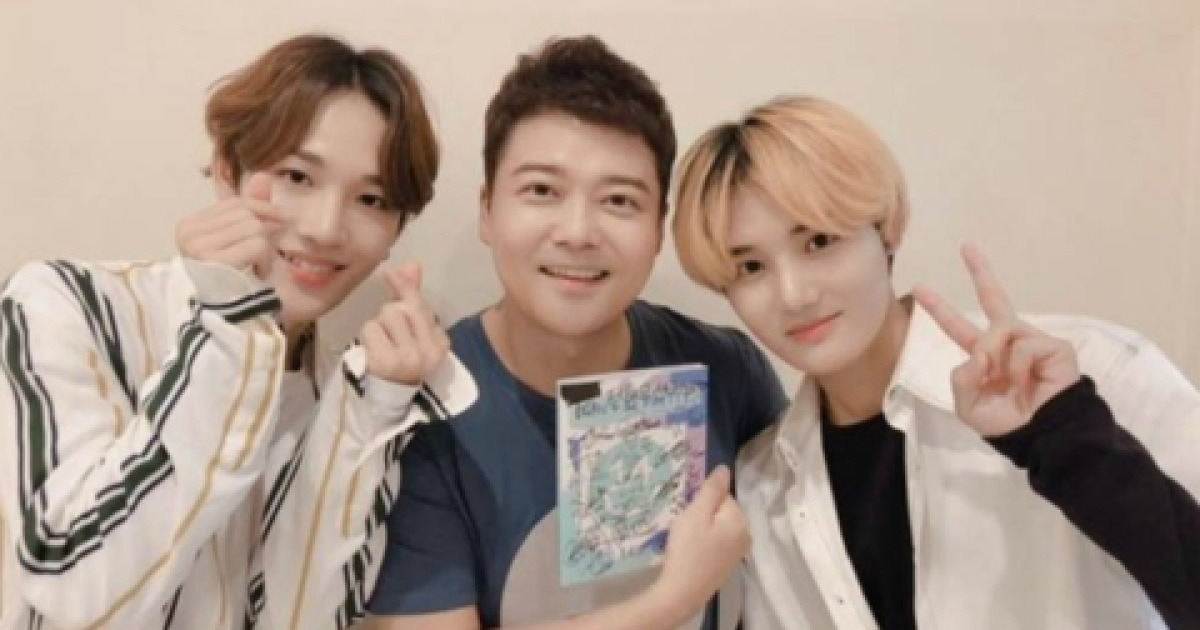원포유 비에스X리오, '부모성적표' 전현무·박성광·이현이와 인증샷 공개