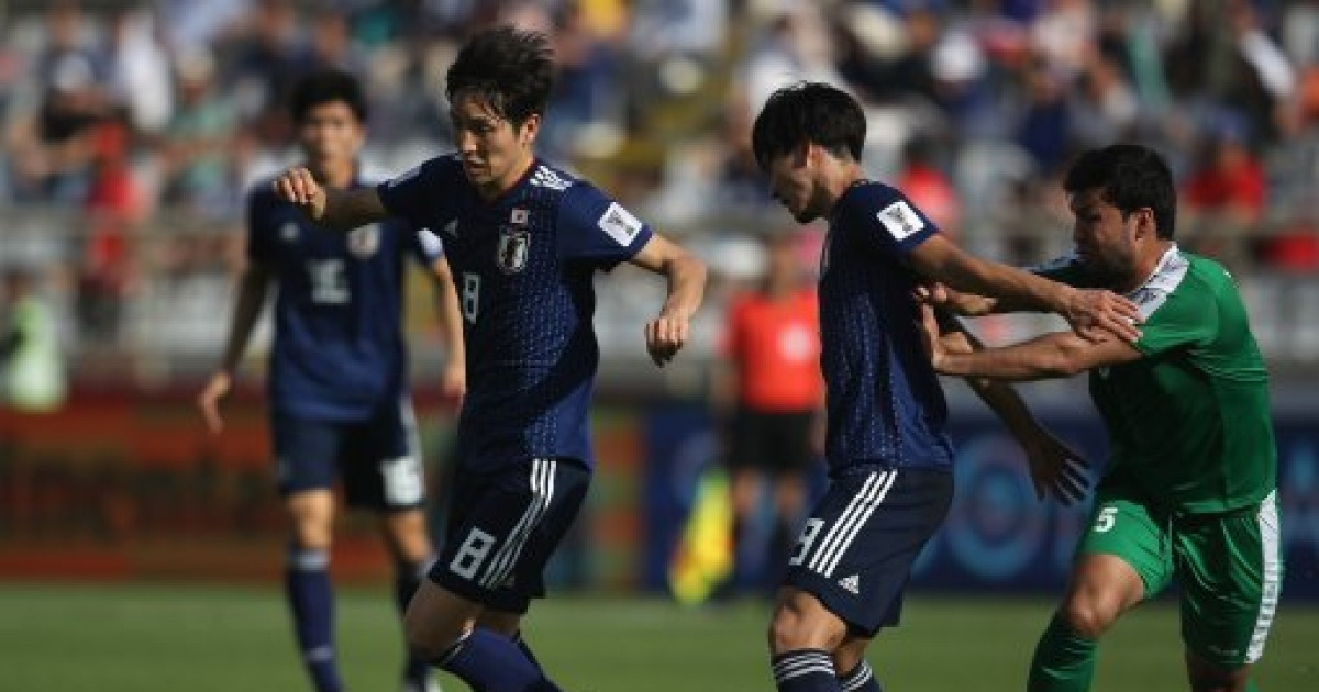 일본, 투르크메니스탄에 3-2 진땀승.. 간신히 승리