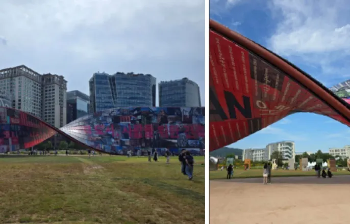 노란 수영복에 섹시한 몸매 어필하는 존예 처자