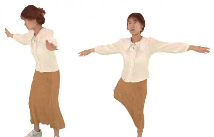 노란 수영복에 섹시한 몸매 어필하는 존예 처자