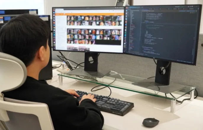 노란 수영복에 섹시한 몸매 어필하는 존예 처자