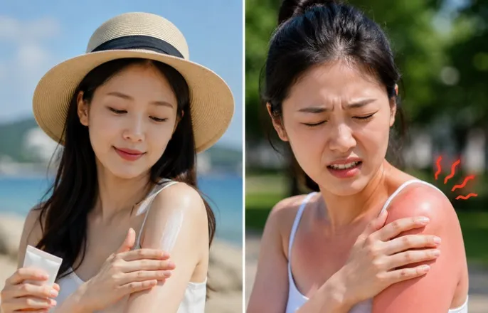 노란 수영복에 섹시한 몸매 어필하는 존예 처자