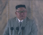 김정은 울컥 ㅜㅜ, 북한 노동당 창건 75주년 열병식 연설
