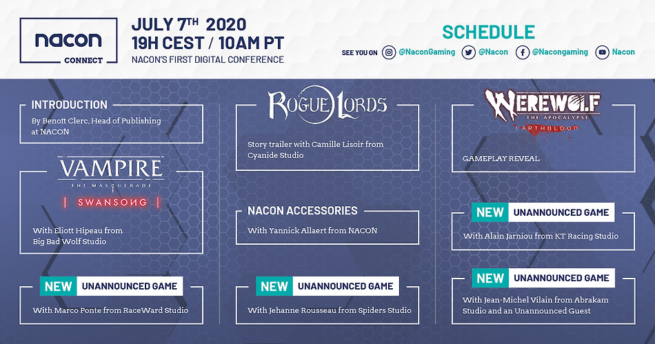 나콘 커넥트  일정과 라인업 발표.