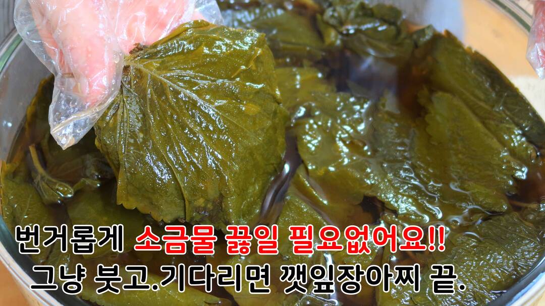 소금물에 깻잎 삭히는 방법 & 밥도둑 삭힌 깻잎김치 맛있게 담그는법 - Kakaotv