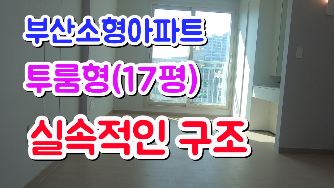부산소형아파트 실속적인 구조 금정구 서동 다성이룸아파트 투룸형 17평 - kakaoTV 부산소형아파트 실속적인 구조 금정구 서동... 