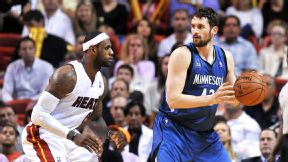LeBron James and Kevin Love