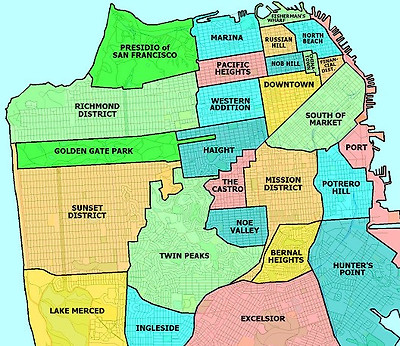 미국 샌프란시스코 지도(롬바드,부에나비스타,케이블카,블루바틀커피,나파밸리 와인트레인,실리콘밸리)