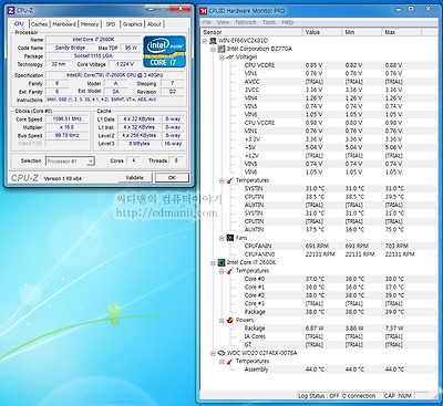 i7-3770K i7-2600K 비교, 비교, 벤치마크, 아이비브릿지, 샌디브릿지, 센디브릿지, Ivy Bridge, Sandy Bridge, i7-3770K, 오버클러킹, ES, CPU-Z, 공냉, 5.4Ghz, 7Ghz, ASUS SABERTOOTH Z77, A/S, 오버, QC45 ES, 3.5Ghz, i7-2600K, 소음, 전압, 효율, 전력측정, i7-3770K ES, HD4000, HD 4000, HD3000, HD 3000, 4Core 8-Way Multitask Processing, DZ77GA-70K, 인텔, 메인보드, 아수스, CPU, i7-3770K i7-2600K 비교를 해 보았습니다. ES버전을 미리 받아서 써보고 몇가지를 테스트 해 보았습니다. 사실 i7-2700K와 비교를 해야하는데 약간 클럭은 낮지만 i7-3770K 와 i7-2600K 를 비교한것을 감안하고 봐주세요. 엔지니어링 샘플에서는 TDP가 77W로 공개가 되었지만 현재 정식패키지에는 TDP 95W로 변경이 되었습니다. TDP는 물론 열설계전력일 뿐이고 실제로는 메인보드도 발전하고 공정도 더 정밀해졌기 때문에 전력소모량이 크게 줄었습니다.