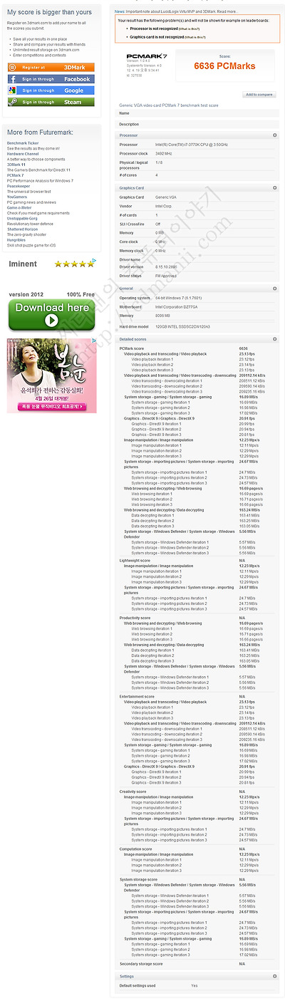 i7-3770K i7-2600K 비교, 비교, 벤치마크, 아이비브릿지, 샌디브릿지, 센디브릿지, Ivy Bridge, Sandy Bridge, i7-3770K, 오버클러킹, ES, CPU-Z, 공냉, 5.4Ghz, 7Ghz, ASUS SABERTOOTH Z77, A/S, 오버, QC45 ES, 3.5Ghz, i7-2600K, 소음, 전압, 효율, 전력측정, i7-3770K ES, HD4000, HD 4000, HD3000, HD 3000, 4Core 8-Way Multitask Processing, DZ77GA-70K, 인텔, 메인보드, 아수스, CPU, i7-3770K i7-2600K 비교를 해 보았습니다. ES버전을 미리 받아서 써보고 몇가지를 테스트 해 보았습니다. 사실 i7-2700K와 비교를 해야하는데 약간 클럭은 낮지만 i7-3770K 와 i7-2600K 를 비교한것을 감안하고 봐주세요. 엔지니어링 샘플에서는 TDP가 77W로 공개가 되었지만 현재 정식패키지에는 TDP 95W로 변경이 되었습니다. TDP는 물론 열설계전력일 뿐이고 실제로는 메인보드도 발전하고 공정도 더 정밀해졌기 때문에 전력소모량이 크게 줄었습니다.