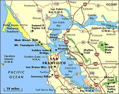 미국 샌프란시스코 지도(롬바드,부에나비스타,케이블카,블루바틀커피,나파밸리 와인트레인,실리콘밸리)