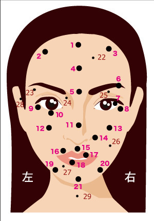 멘코이세상 :: 얼굴점 관상보기, 점위치로 알아보는 관상