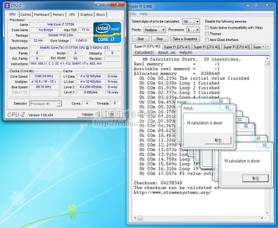i7-3770K i7-2600K 비교, 비교, 벤치마크, 아이비브릿지, 샌디브릿지, 센디브릿지, Ivy Bridge, Sandy Bridge, i7-3770K, 오버클러킹, ES, CPU-Z, 공냉, 5.4Ghz, 7Ghz, ASUS SABERTOOTH Z77, A/S, 오버, QC45 ES, 3.5Ghz, i7-2600K, 소음, 전압, 효율, 전력측정, i7-3770K ES, HD4000, HD 4000, HD3000, HD 3000, 4Core 8-Way Multitask Processing, DZ77GA-70K, 인텔, 메인보드, 아수스, CPU, i7-3770K i7-2600K 비교를 해 보았습니다. ES버전을 미리 받아서 써보고 몇가지를 테스트 해 보았습니다. 사실 i7-2700K와 비교를 해야하는데 약간 클럭은 낮지만 i7-3770K 와 i7-2600K 를 비교한것을 감안하고 봐주세요. 엔지니어링 샘플에서는 TDP가 77W로 공개가 되었지만 현재 정식패키지에는 TDP 95W로 변경이 되었습니다. TDP는 물론 열설계전력일 뿐이고 실제로는 메인보드도 발전하고 공정도 더 정밀해졌기 때문에 전력소모량이 크게 줄었습니다.