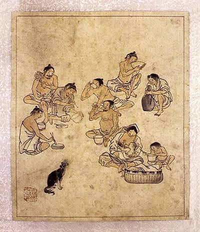 김홍도, 점심. 문화재청 사진