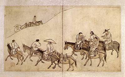 김홍도, 장터길. 문화재청 사진