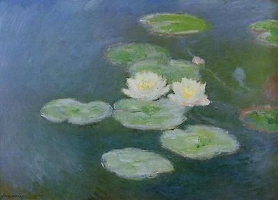 Monet Water Lilies Evening Effect