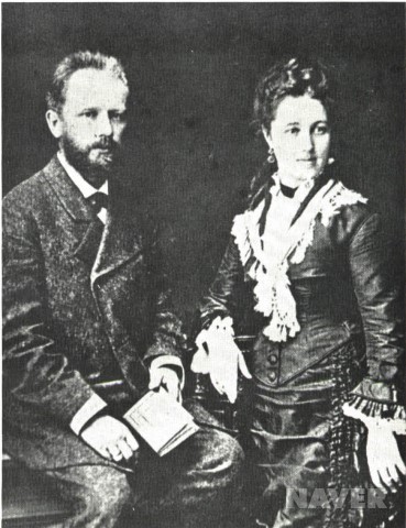 차이코프스키와 아내 안토니나 이바노브나 밀라코바