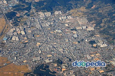 하늘에서 본 충주시