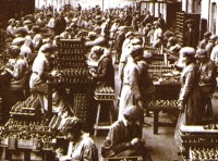 공장에서 일하는 여성들