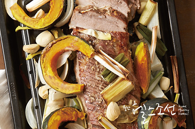 삼겹살마늘오븐구이와 단호박구이