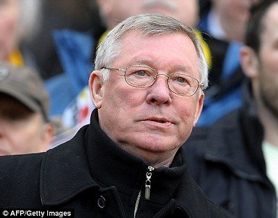 Manchester United's Scottish manager Sir Alex Ferguson