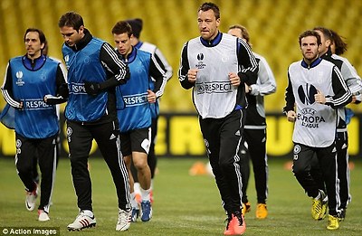 The scene of the crime: But John Terry remains a key figure for Chelsea, five years on