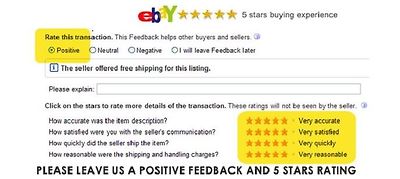 5 star feedback