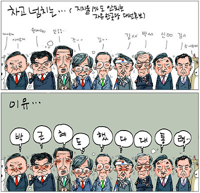 [국민만평-서민호 화백] 자유당 대선후보 난립 이유… 기사의 사진