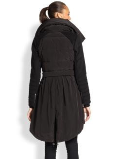 Ashley B - Down Fishtail-Hem Coat