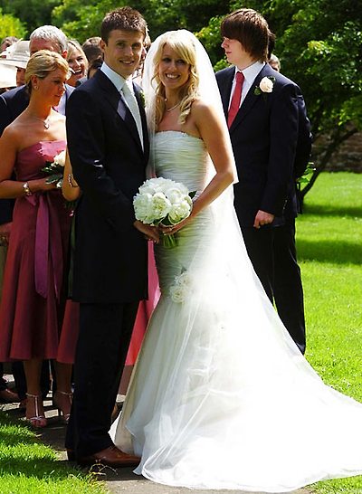 Michael Carrick and Lisa Roughead 