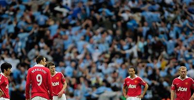 Manchester City v Manchester United FA Cup Man Utd dejected