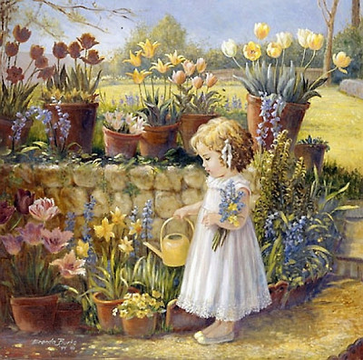 In the Garden - Tulip Time