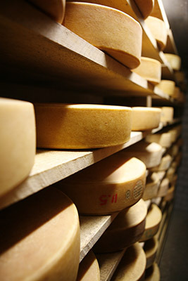 벤겐마을의 치즈. 이곳 주민들이 우유로 직접 만들어낸다.