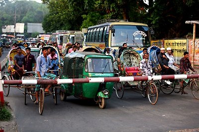 치타공 역 주변의 풍경