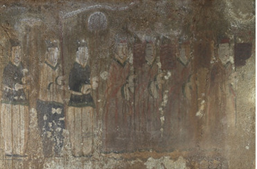 안악3호분 벽화의 의장대. 고구려 시대에도 간단한 의장대가 있었다. 이들은 벽화 주인공의 신분이나 권위를 보여주는 역할을 수행한다.