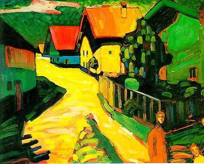 여자들이 있는 무르나우의 거리 