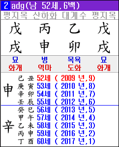 만세력 도사폰 사주대운 세운