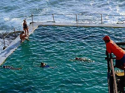  Bondi Iceberg's pool, where fearless, or insane, swim in winter