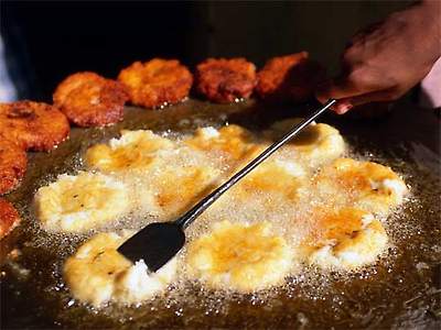  Potato patties from a street stall make a delicious and hearty meal