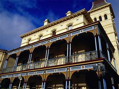  Ozone Hotel, built 1881, in holiday port town of Queenscliff, Victoria