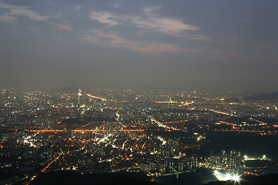 세계유산인 성곽에서 야경에 취하다, 남한산성 사진