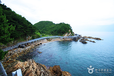 해안선을 따라 바닷길이 시원하게 뻗어 있다.