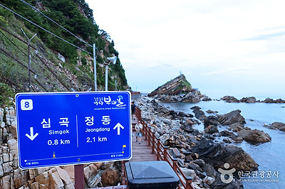 안내문을 보면 얼마나 걸어왔고 얼마나 남았는지를 알 수 있다.